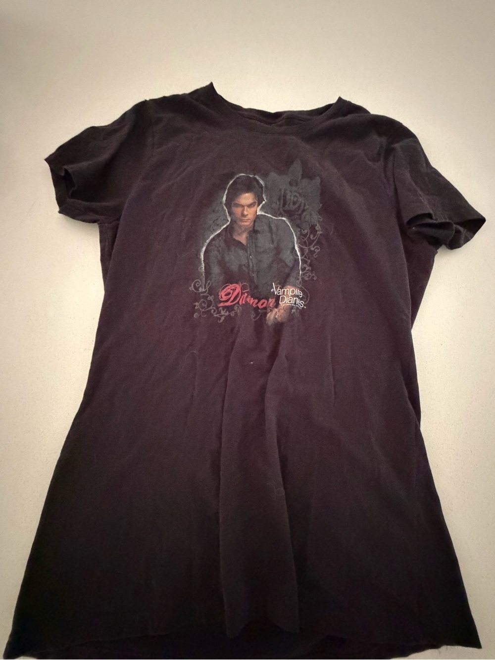 Black Graphic Crewneck Women's Tee